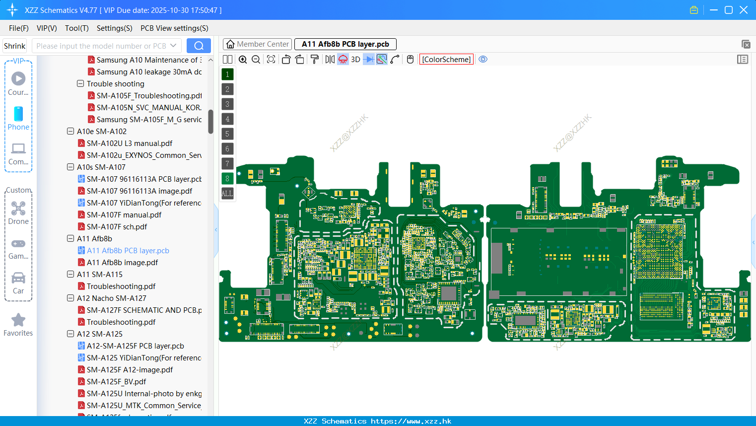 Samsung A11 Afb8b PCB Layer